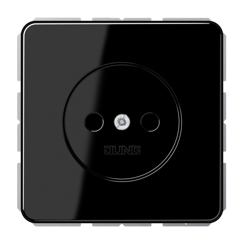 Jung CD1510NSW 16A Toma De Corriente De Pared No Aterrizada Negra - CD1510NSW