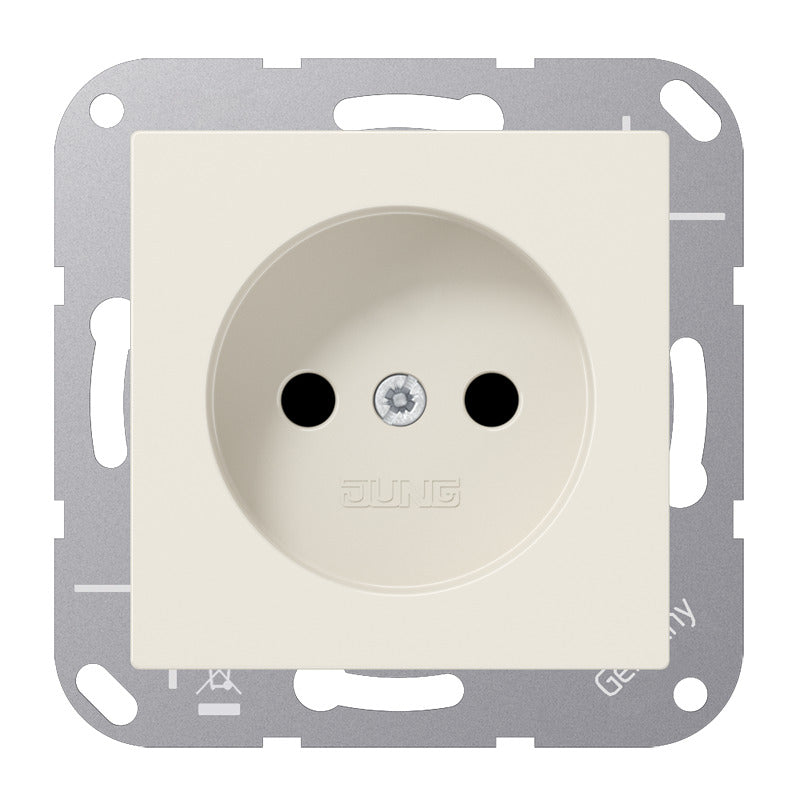 Jung A1510N Toma De Corriente De Seguridad Plus Sin Pin De Tierra - A1510N