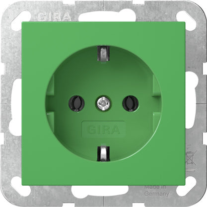 Gira Sistema 55 Toma SCHUKO Verde 16A 250V - 4455107