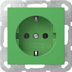 Gira Sistema 55 Toma SCHUKO Verde 16A 250V - 4455107