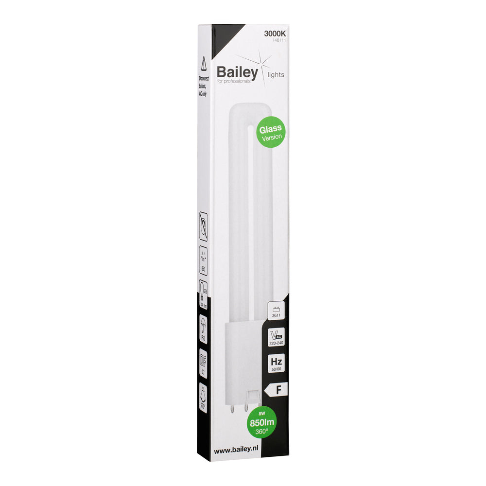 Bailey Led Pl Vidrio 2G11 8W 850Lm 3000K Retrofit Lámpara - 146111