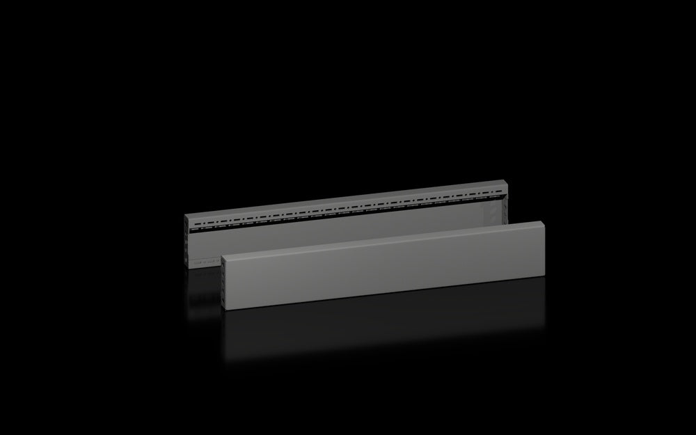 Conjunto De Paneles De Plinto Lateral VX 800x100mm Acero Negro - 8660034