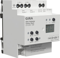 Gira DALI Gateway KNX Seguro 2-Canales Riel DIN - 211200