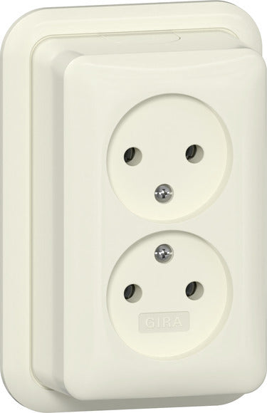Toma Doble Gira 16A 250V Superficie Blanca - 479110