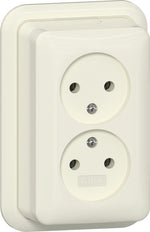Toma Doble Gira 16A 250V Superficie Blanca - 479110