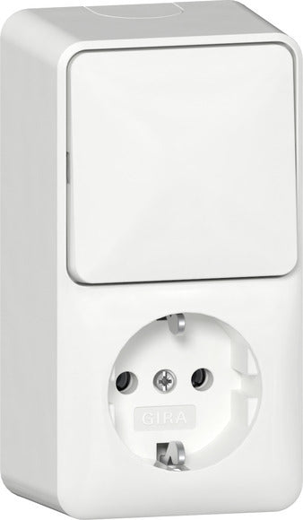 Toma Combinada Vertical Con Placa De Montaje - 417614