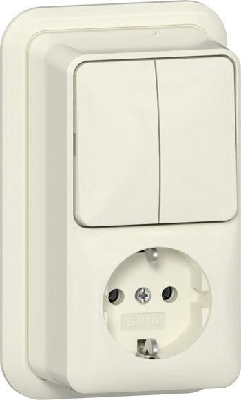 Interruptor De Serie Vertical Gira Con Toma Schuko 16A 250V - 417510
