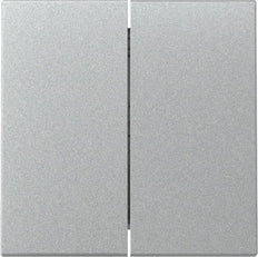 Gira Sistema 55 Placa De Interruptor Doble De Aluminio - 329526