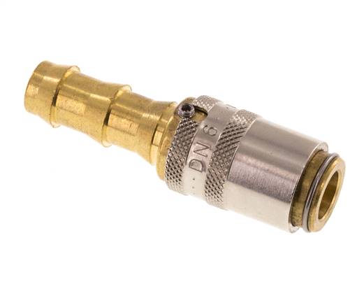 Latón DN 6 Enchufe de anclaje del molde 9,5 mm Protección de desbloqueo del pilar de la manguera