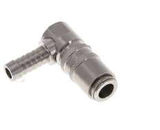 Acero inoxidable DN 6 Enchufe de anclaje de manguera de 9 mm Pilar de 90 grados