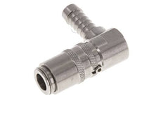 Acero inoxidable DN 6 Enchufe de anclaje de manguera de 9 mm Pilar de 90 grados