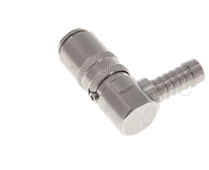 Acero inoxidable DN 6 Enchufe de anclaje de manguera de 9 mm Pilar de 90 grados