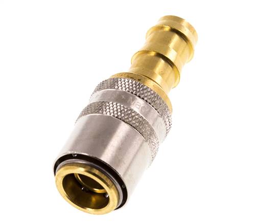 Acoplamiento de latón DN 9 para mangueras de 12,7 mm