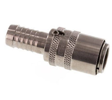 Stainless Steel DN 9 Mold Coupling Socket 13 mm Hose Pillar Double Shut-Off