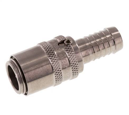 Stainless Steel DN 9 Mold Coupling Socket 13 mm Hose Pillar Double Shut-Off