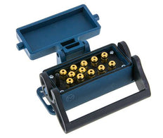 Enchufe múltiple de latón 12x4 mm Conexiones a presión Protección de desbloqueo