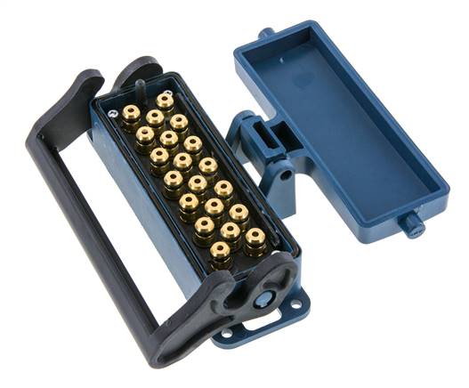 Enchufe múltiple de latón 20x4 mm Conexiones a presión Protección de desbloqueo
