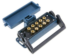 Enchufe múltiple de latón 10x8 mm Conexiones a presión Protección de desbloqueo