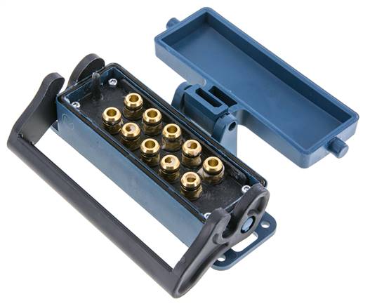 Enchufe múltiple de latón 10x8 mm Conexiones a presión Protección de desbloqueo