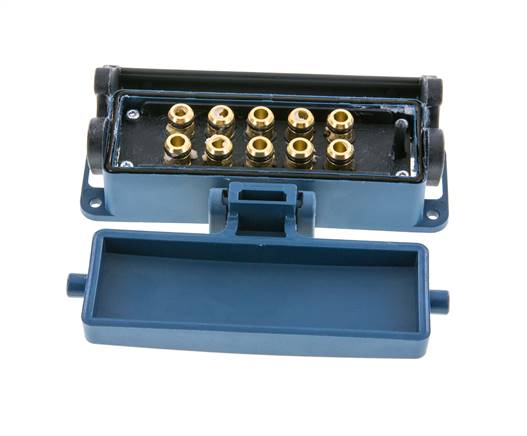 Enchufe múltiple de latón 10x8 mm Conexiones a presión Protección de desbloqueo