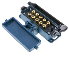 Enchufe múltiple de latón 10x8 mm Conexiones a presión Protección de desbloqueo