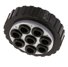 POM Enchufe múltiple 8x8 mm Conexiones a presión Vacío