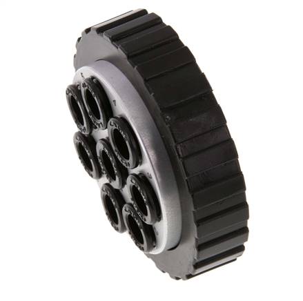 POM Enchufe múltiple 8x8 mm Conexiones a presión Vacío