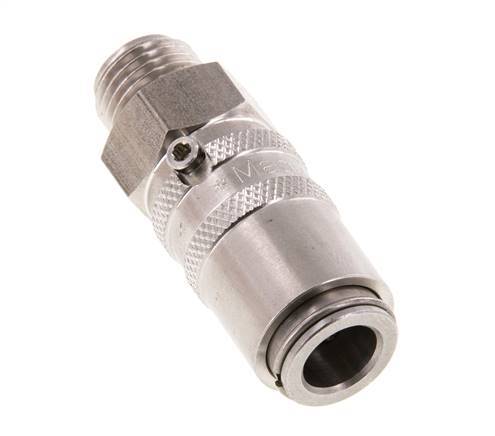 Acoplamiento de moldes DN 6 de acero inoxidable con rosca macho de 1/4 de pulgada