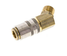Latón DN 6 Acoplamiento de moldes con rosca macho M14x1,5 de 45 grados