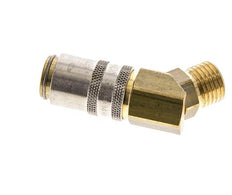Latón DN 6 Acoplamiento de moldes con rosca macho M14x1,5 de 45 grados