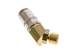 Latón DN 6 Acoplamiento de moldes con rosca macho M14x1,5 de 45 grados