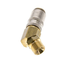 Latón DN 6 Acoplamiento de moldes con rosca macho M14x1,5 de 45 grados