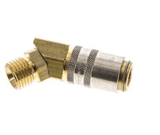 Latón DN 6 Acoplamiento de moldes con rosca macho M14x1,5 de 45 grados