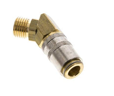 Latón DN 6 Acoplamiento de moldes con rosca macho M14x1,5 de 45 grados