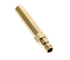 Latón DN 6 Tapón de anclaje al molde 10x63 mm Conexiones a presión [2 piezas]