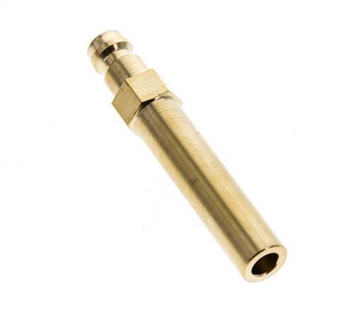 Latón DN 6 Tapón de anclaje al molde 10x63 mm Conexiones a presión [2 piezas]