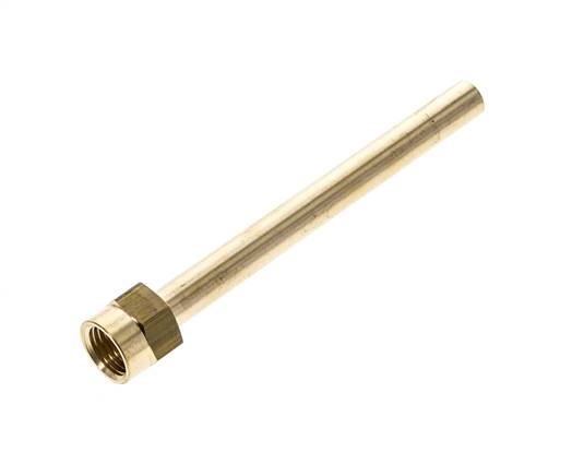 Tubo de latón roscado hembra M14x1,5 de 120 mm de longitud