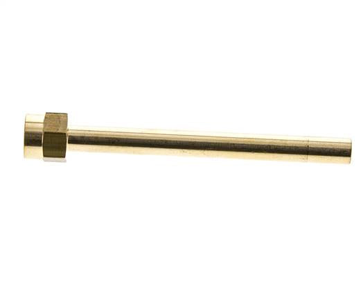 Tubo de latón roscado hembra M14x1,5 de 120 mm de longitud