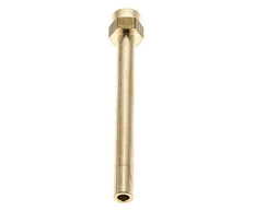 Tubo de latón roscado hembra M14x1,5 de 120 mm de longitud