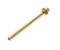 Tubo de latón roscado hembra M14x1,5 de 120 mm de longitud