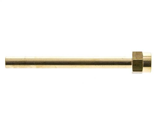 Tubo de latón roscado hembra M14x1,5 de 120 mm de longitud