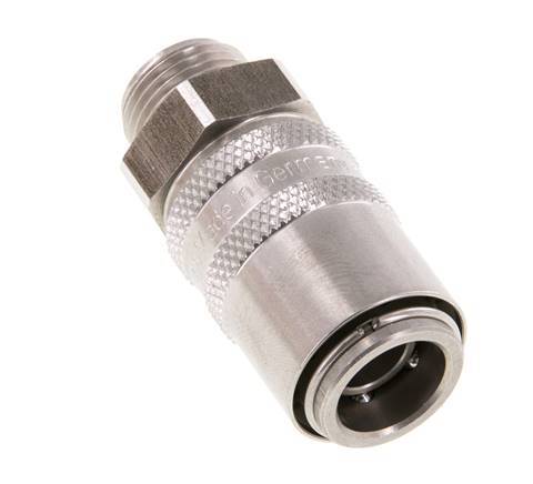 Acoplamiento de moldes DN 9 de acero inoxidable con rosca macho de 3/8 de pulgada