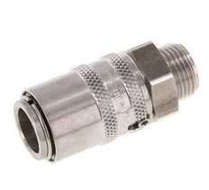 Acoplamiento de moldes DN 9 de acero inoxidable con rosca macho de 3/8 de pulgada