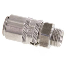 Acoplamiento de moldes DN 9 de acero inoxidable con rosca macho de 3/8 de pulgada