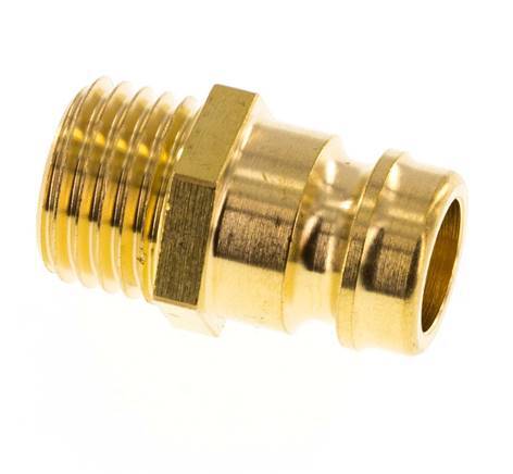 Tapón de acoplamiento del molde DN 9 de latón con rosca macho M14x1,5 [5 piezas]