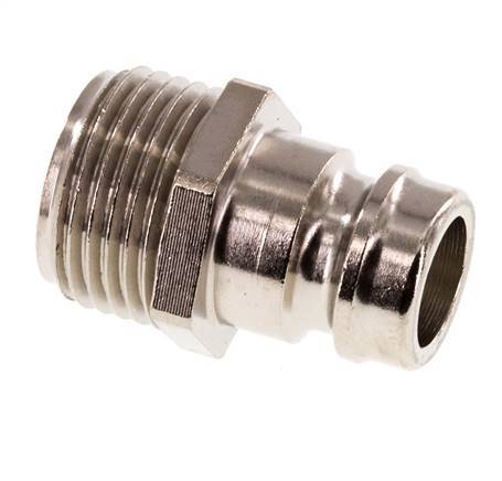 Tapón de acoplamiento del molde DN 9 de latón G 3/8 pulgadas rosca macho [5 piezas]