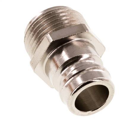 Tapón de acoplamiento del molde DN 9 de latón G 3/8 pulgadas rosca macho [5 piezas]