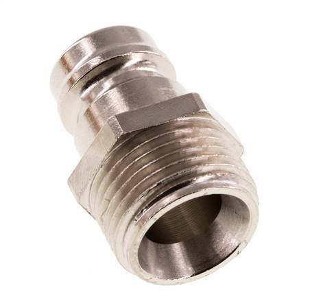 Tapón de acoplamiento del molde DN 9 de latón G 3/8 pulgadas rosca macho [5 piezas]