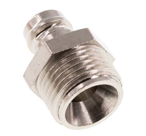 Tapón de acoplamiento del molde DN 9 de latón G 1/2 pulgadas rosca macho [2 piezas]
