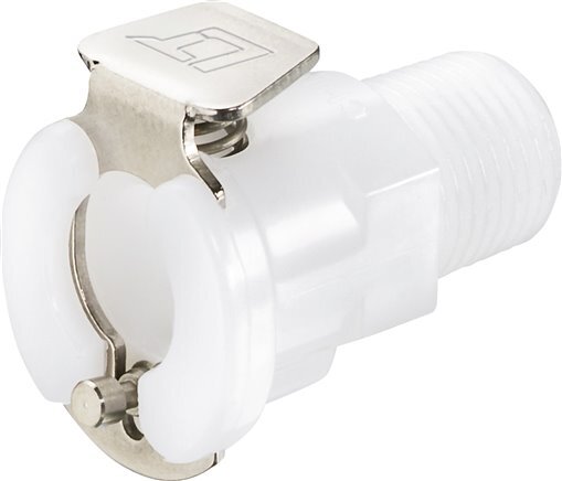 POM DN 3.2 Acoplamiento Linktech R 1/8 pulgadas rosca macho Serie 20